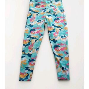 Champion Leggings Womens Large Multicolor Camo Stretch‎ High Rise Activewear